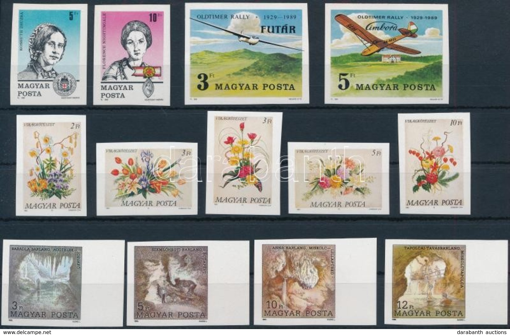 ** 1989 4 Klf Vágott Sor (15.500) / 4 Different Imperforate Sets - Autres & Non Classés