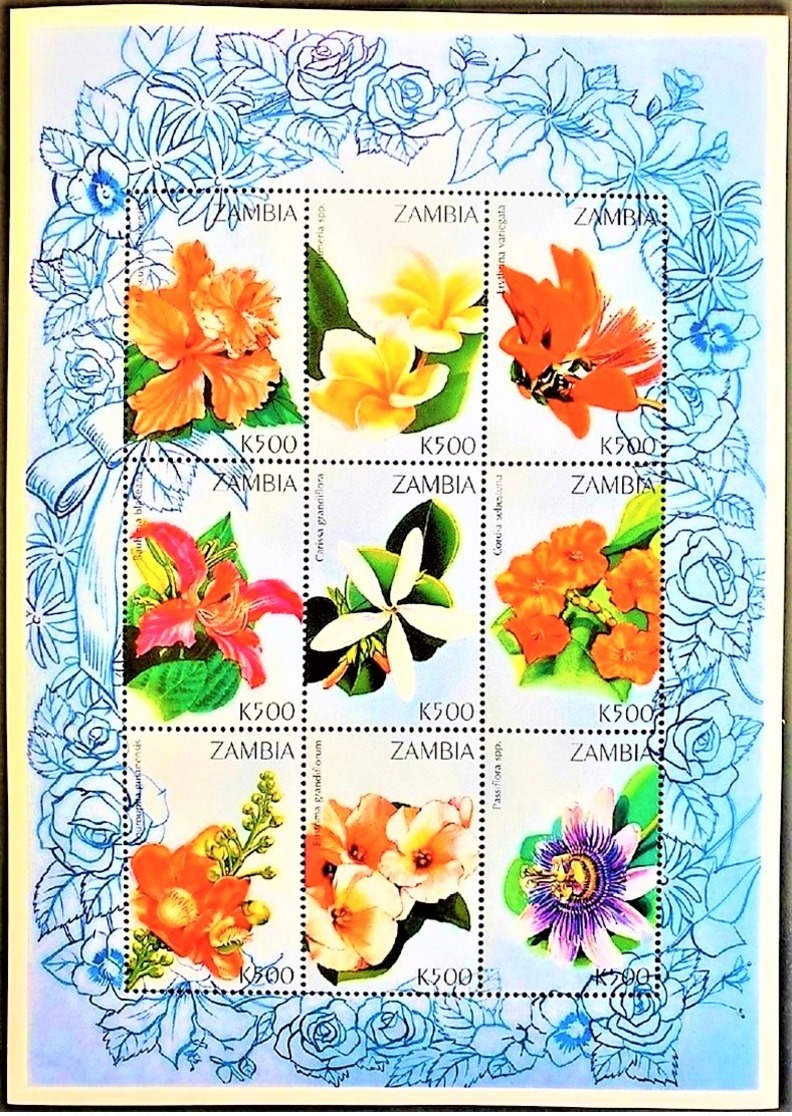 Zambia 1998**Mi.770-778 Flowers , MNH [5;25] - Sonstige & Ohne Zuordnung
