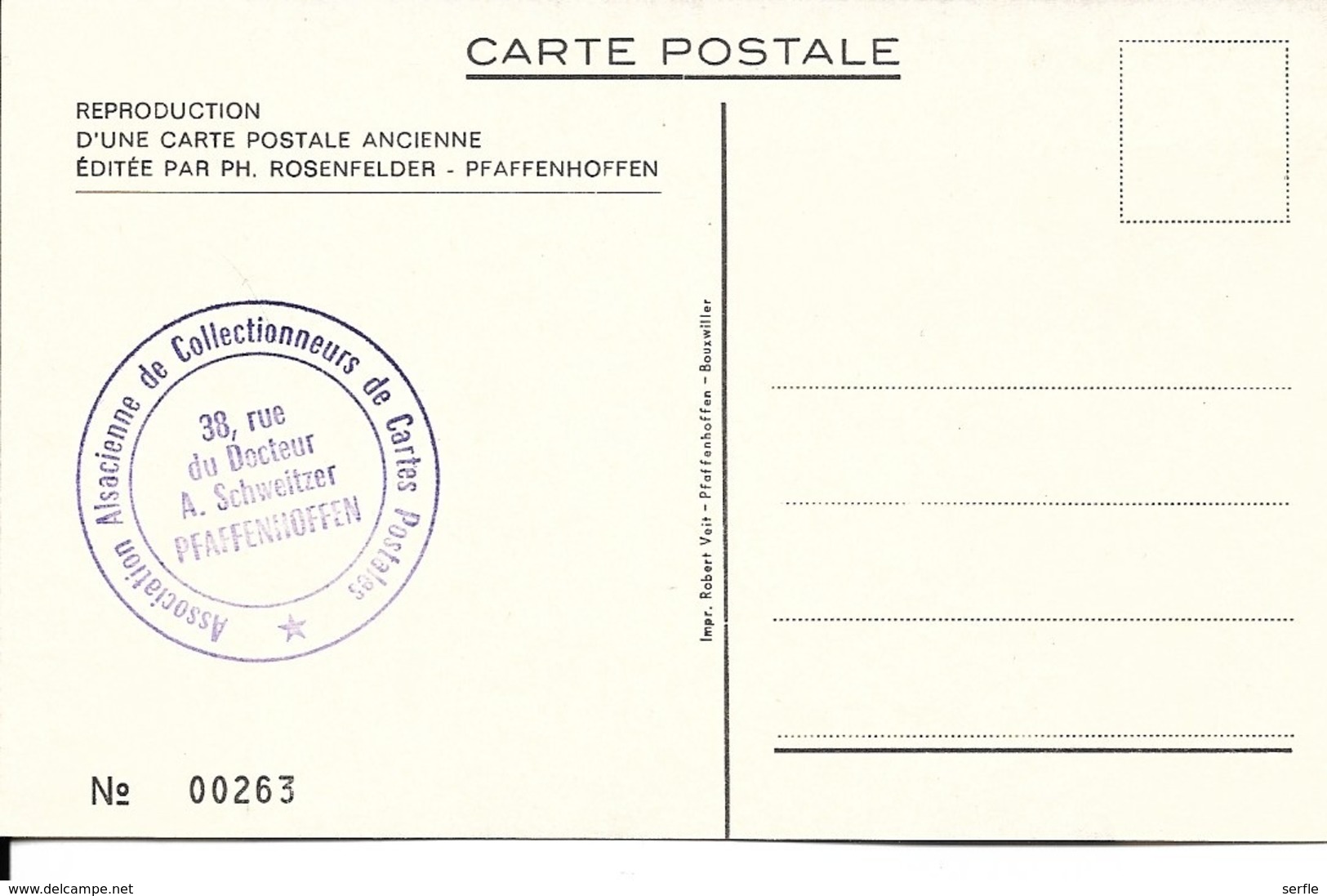 67 - Pfaffenhoffen - 1ère Foire Alsacienne De Cartes Postales "Postkartemessti" - Autres & Non Classés