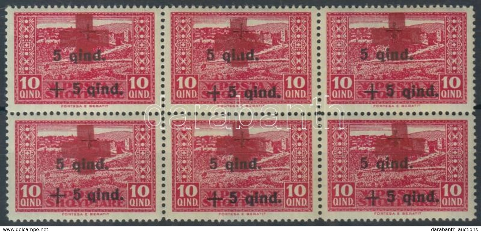 ** 1924 Vöröskereszt (II) 10Q 6-os Tömb Mi 101 - Autres & Non Classés