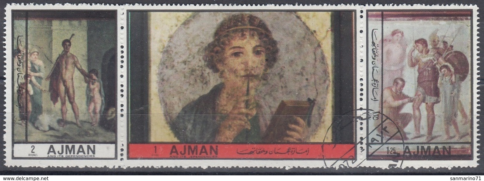 AJMAN 2442-2444,used - Adschman