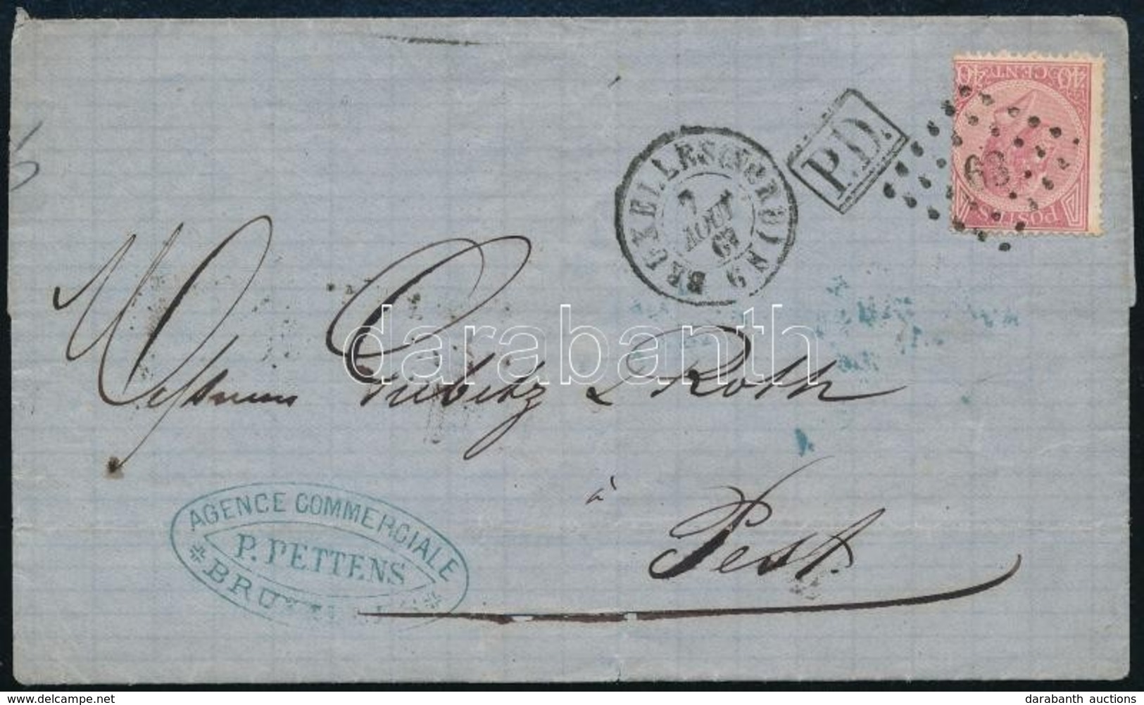 1867 Mi 17 D Levélen Pestre / On Cover To Pest - Autres & Non Classés