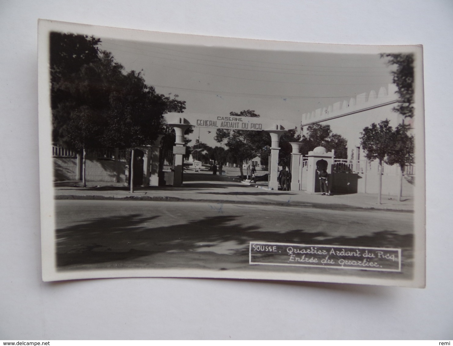 SOUSSE Tunisie Quartier Général ARDANT DU PICQ Caserne Militaire Infanterie Armée Soldat Photo Jean Barbaro - Tunisie