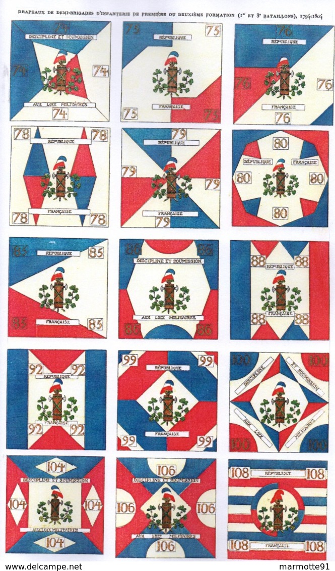 CFFH LES DRAPEAUX DANS ARMEE FRANCAISE DES ORIGINES A 1804  ANCIEN REGIME REVOLUTION EMPIRE GUIDE COLLECTION - Flags