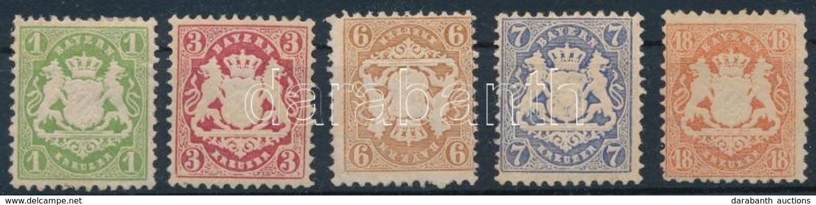 (*) * 1870 Mi 22-25, 27 (18Kr Gumi Nélkül / Without Gum) - Other & Unclassified