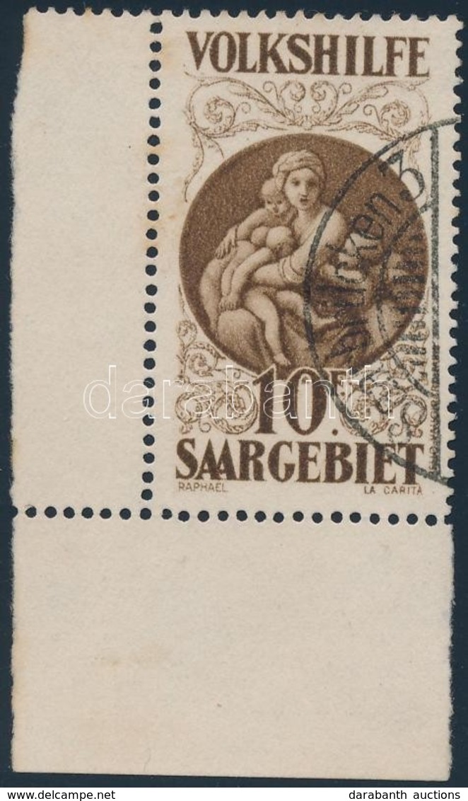O 1928 Madonna Mi 134 ívsarki Bélyeg / Corner Stamp (Mi EUR 5.000.-) - Andere & Zonder Classificatie