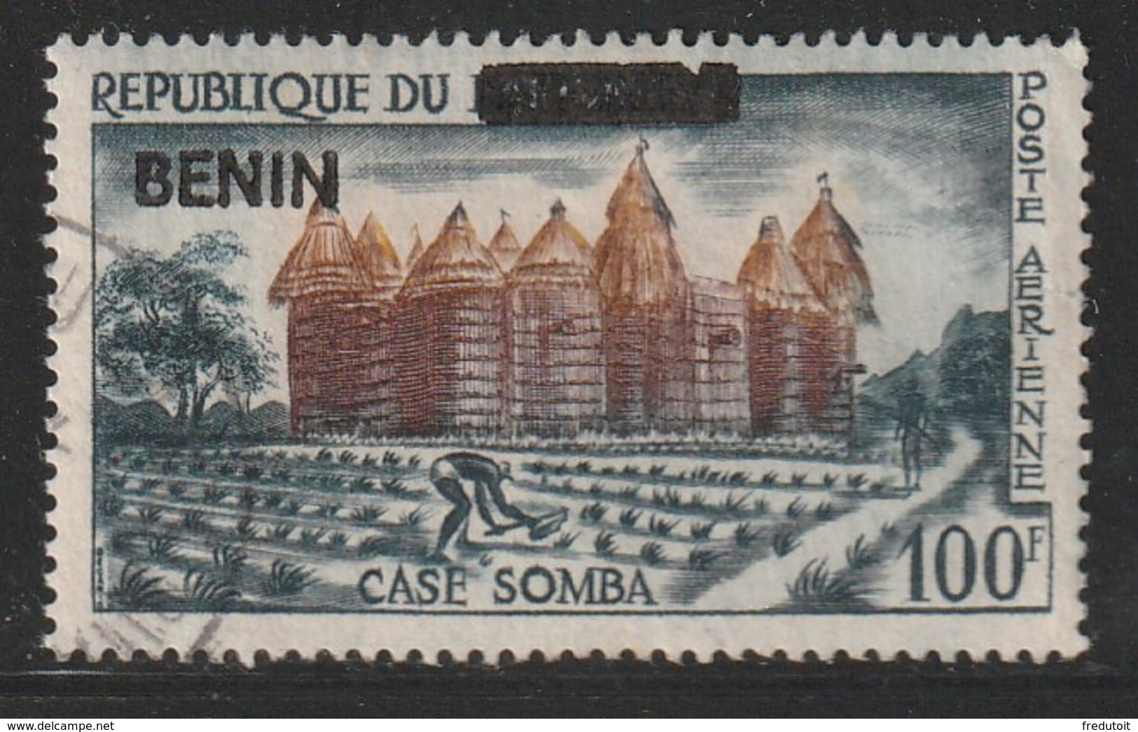 BENIN - TIMBRE SURCHARGE - N° 589  Obl (1994) - Bénin – Dahomey (1960-...)