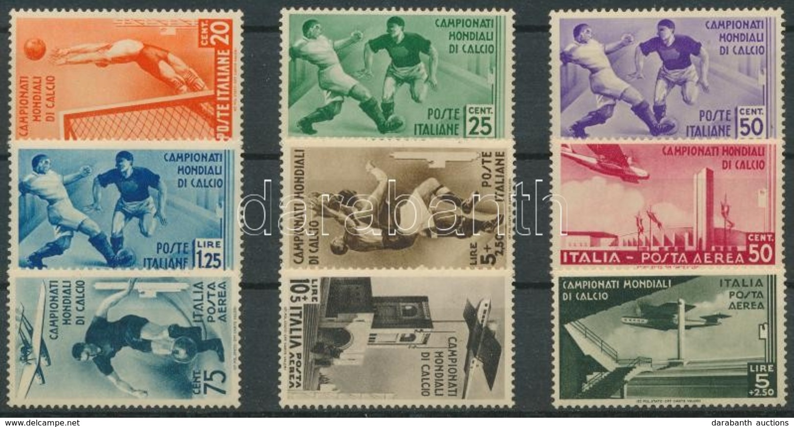 ** 1934 Labdarúgó VB Sor Mi 479-487 (Mi EUR 700,-) - Autres & Non Classés