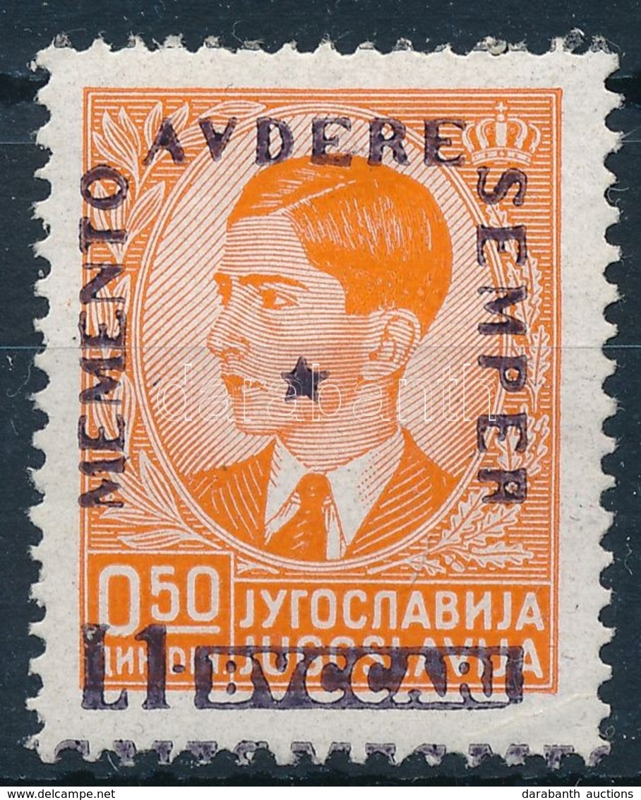 * Fiume 1941 Mi 18 Szürkésibolya Felülnyomással / Greyish Violet Overprint (Mi EUR 700,-) - Other & Unclassified