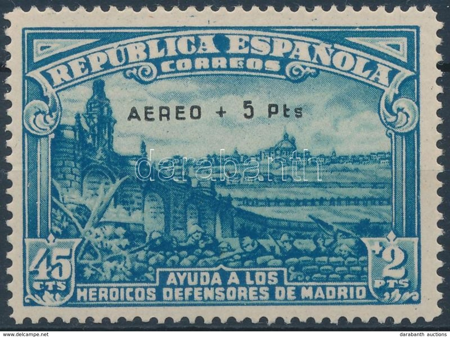 ** 1938 Madrid Védelméért (II) Mi 711 (apró Gumihibák) - Autres & Non Classés