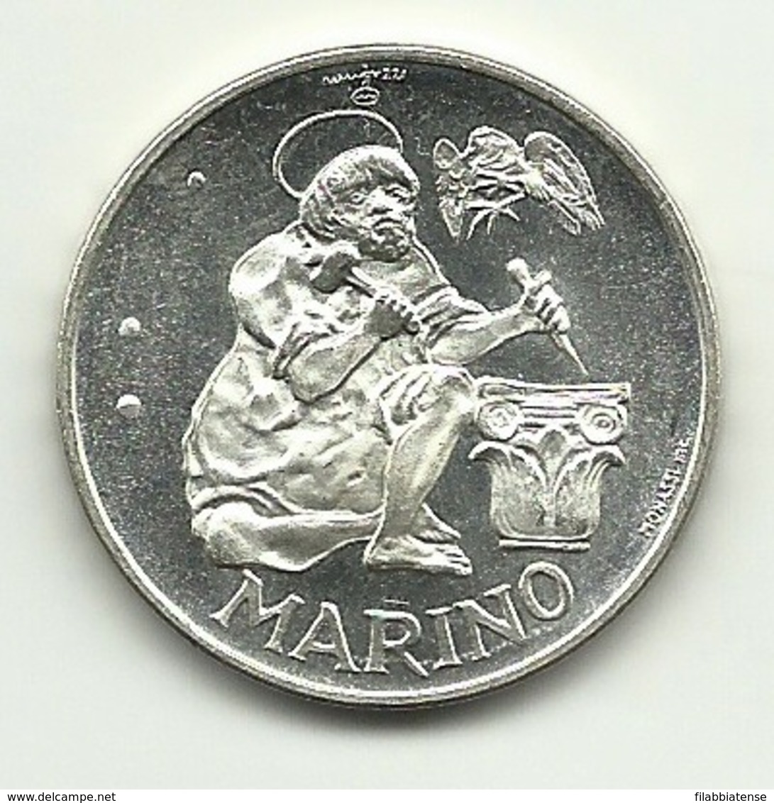 1975 - San Marino 500 Lire Argento - Scalpellino - Senza Confezione   ----- - San Marino