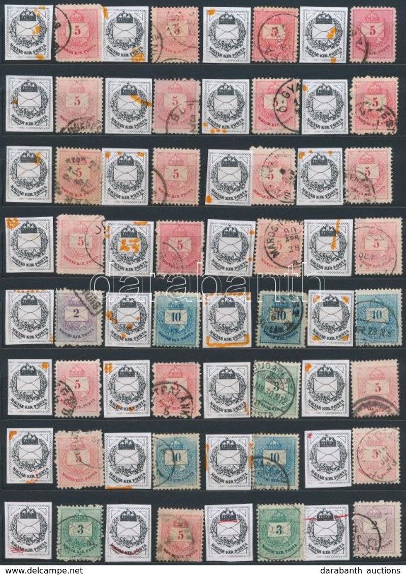 O Javítások, Karcok és Egyéb Nyomási érdekességek 1881-es Bélyegeken / Retouches, Plate Flaws On 1881 Stamps - Autres & Non Classés