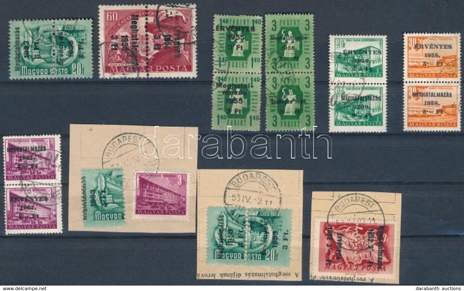 O 1952-1959 16 Db Meghatalmazás-Érvényes Bélyeg / 16  Authorisation And Valid Stamps - Other & Unclassified