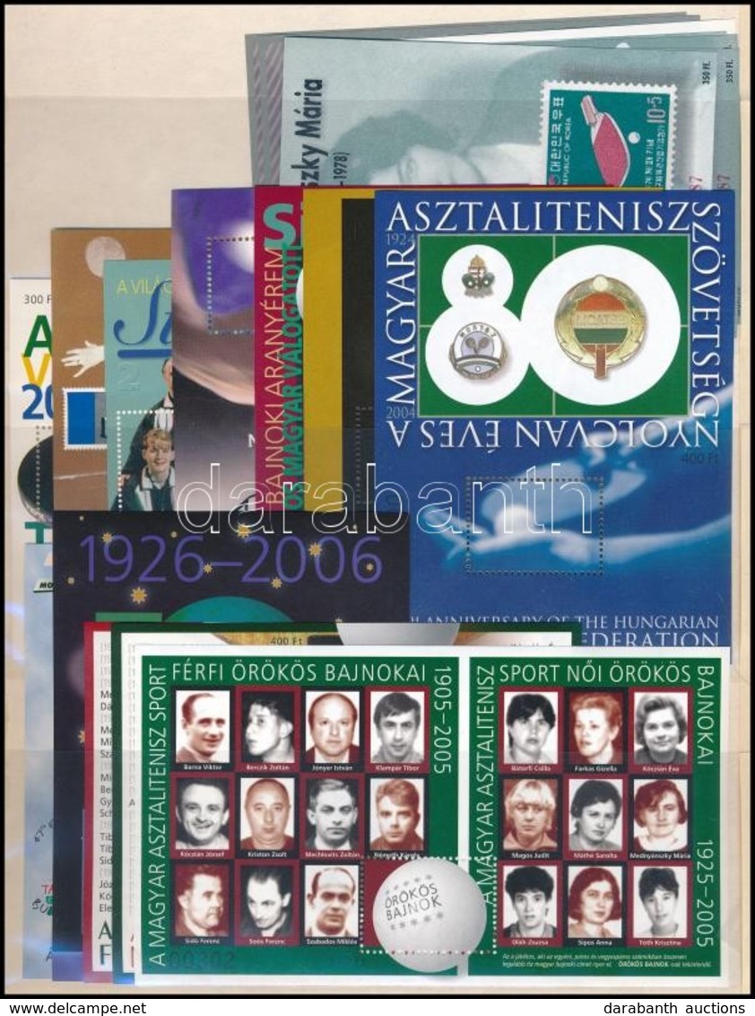 ** 46 Klf Asztalitenisz Emlékív, A Magyar Asztalitenisz Története 1924-2019, A 2014-es Budapesti VB és A 2019-es Budapes - Autres & Non Classés