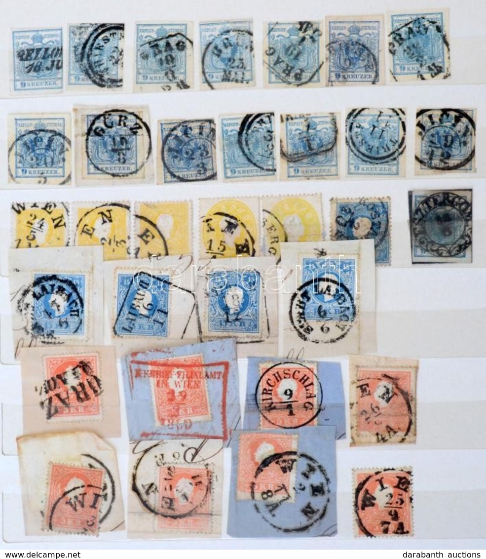O Ausztria Klasszikus Tétel, Néhány Száz Bélyeg Jobbakkal Közepes Berakóban / Austria A Few Hundred Classic Stamps With  - Sonstige & Ohne Zuordnung
