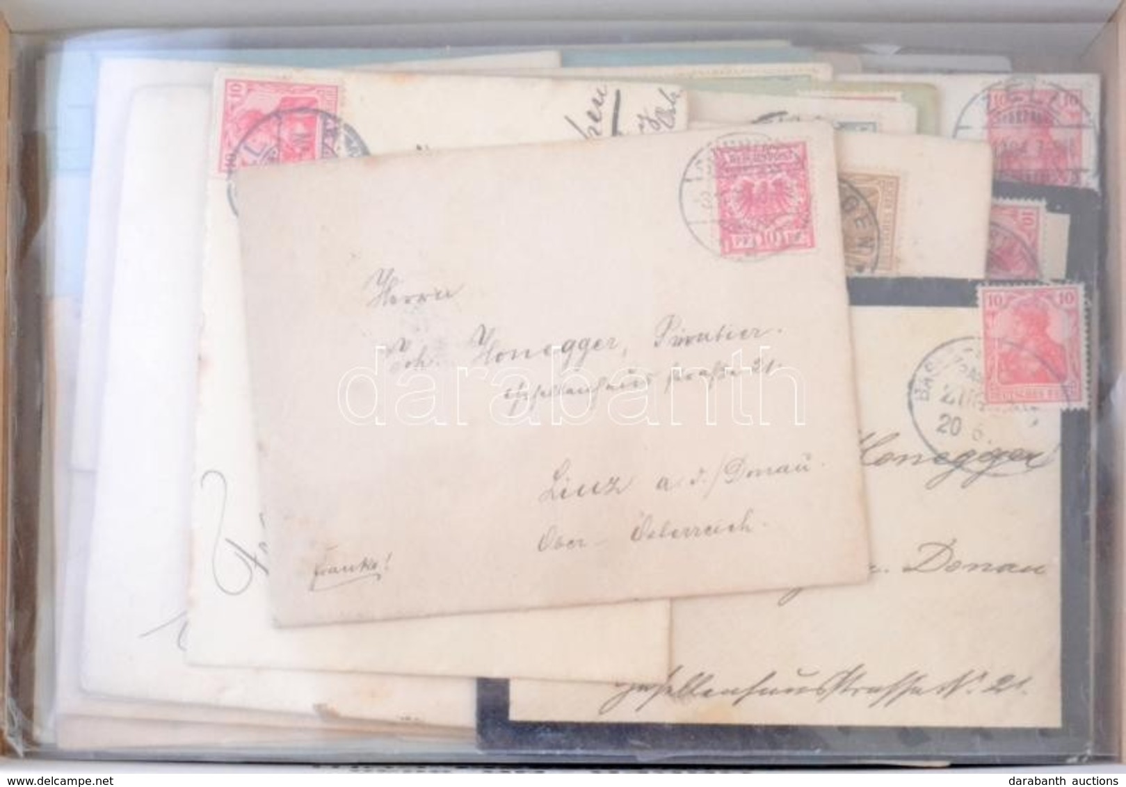 Deutsches Reich Kb 60 Db Küldemény Az 1800-as évek Végétől Az 1900-as évek Elejéig / ~60 Covers, Postcards 1890-1910 - Other & Unclassified