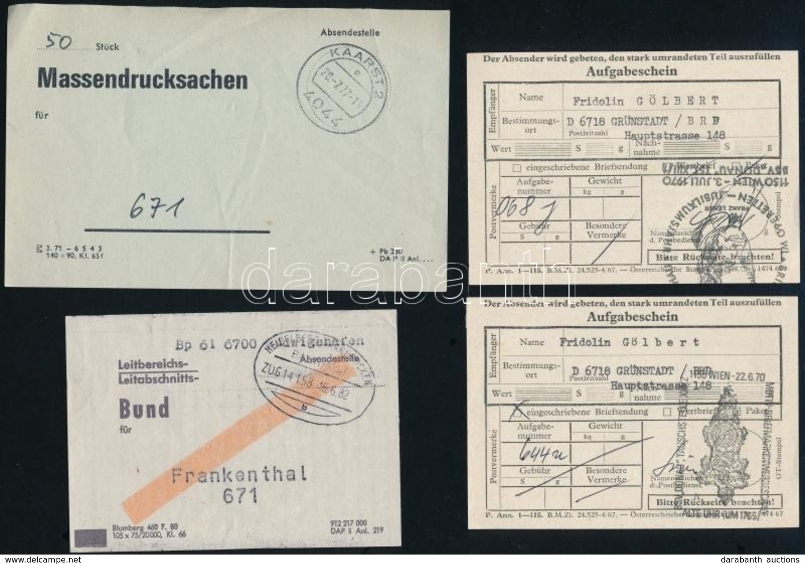 Deutsches Reich 24 Főleg Használatlan Díjjegyes / 24 Mostly Unused PS-cards + NSZK 14 Levélköteg Címzés + 3 Feladóvevény - Otros & Sin Clasificación