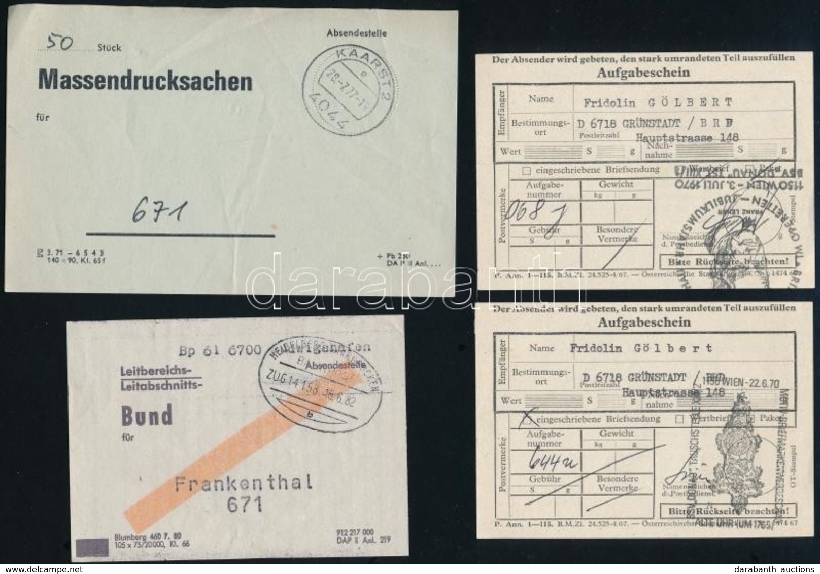 Deutsches Reich 24 Főleg Használatlan Díjjegyes / 24 Mostly Unused PS-cards + NSZK 14 Levélköteg Címzés + 3 Feladóvevény - Autres & Non Classés