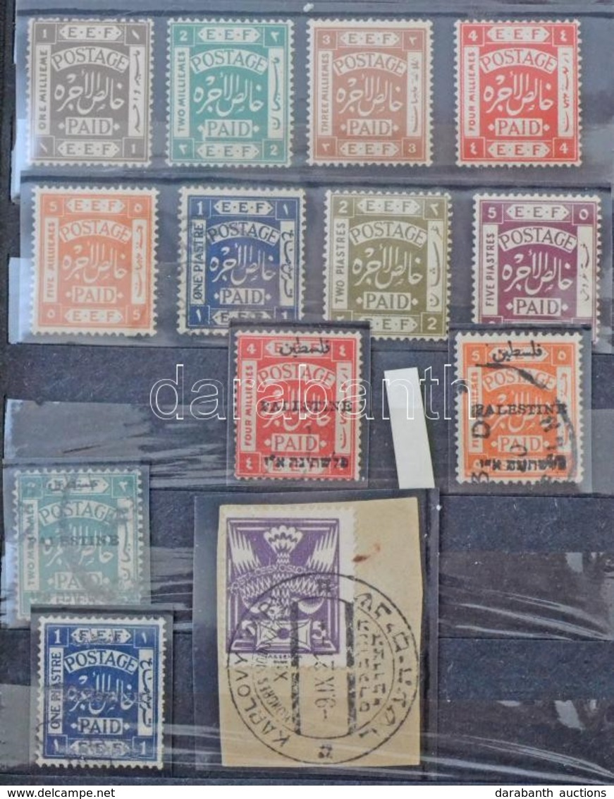 * O Palesztin Kb 380 Db  Bélyeg Kevés Izraellel Kis Berakóban / Palestine ~380  Stamps With A Few Israel Issues In Small - Autres & Non Classés