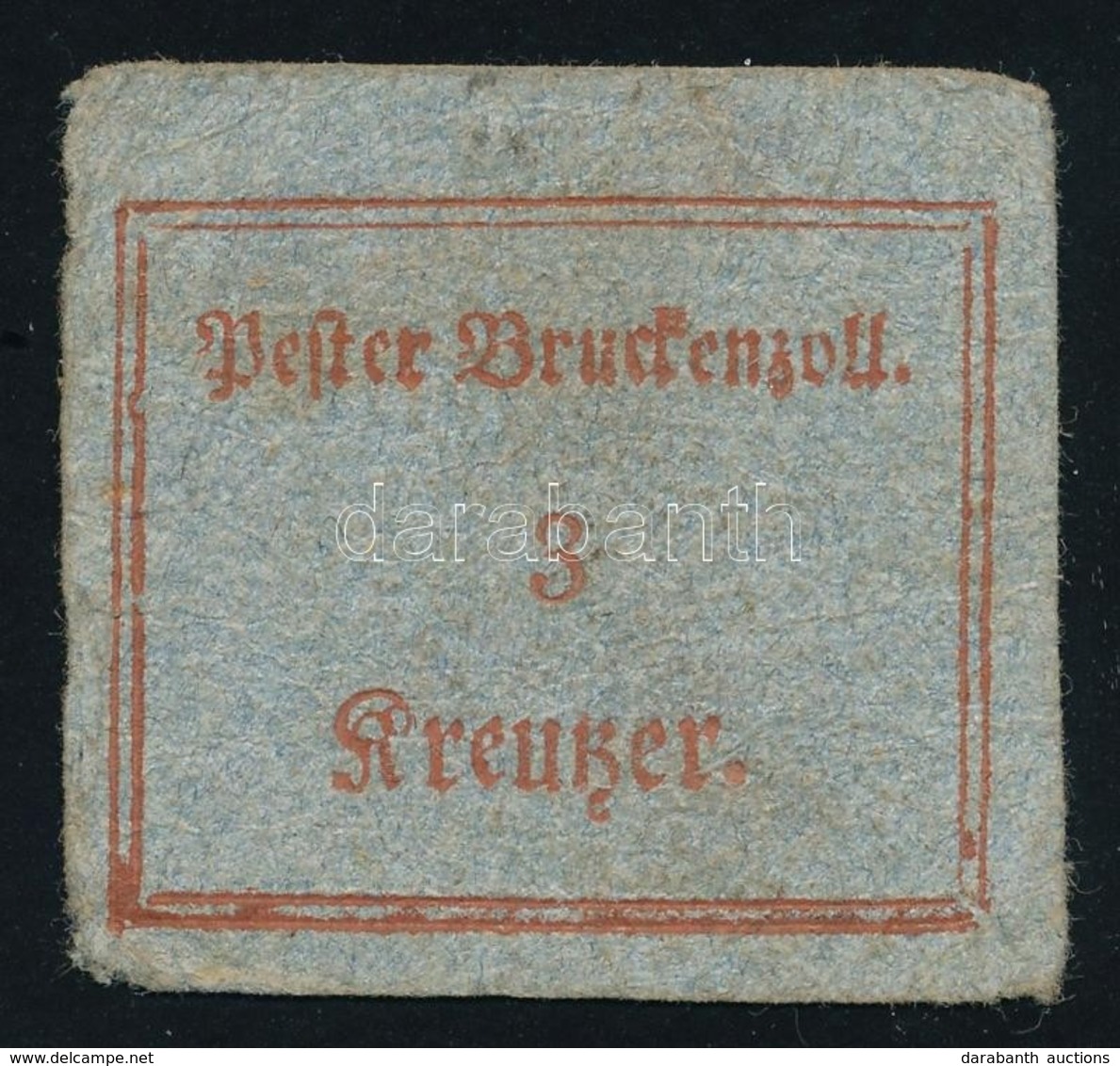 1822 Pester Druckenzoll 3kr Nyomtatási Illeték Bélyeg - Ohne Zuordnung