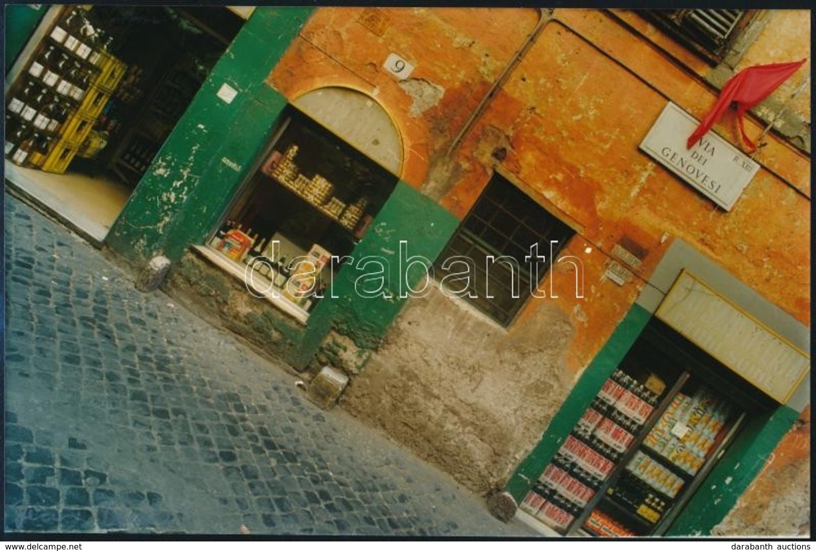 Féner Tamás (1938-): Via Dei Genovesi, Aláírt Fotó, 16×23,5 Cm - Sonstige & Ohne Zuordnung