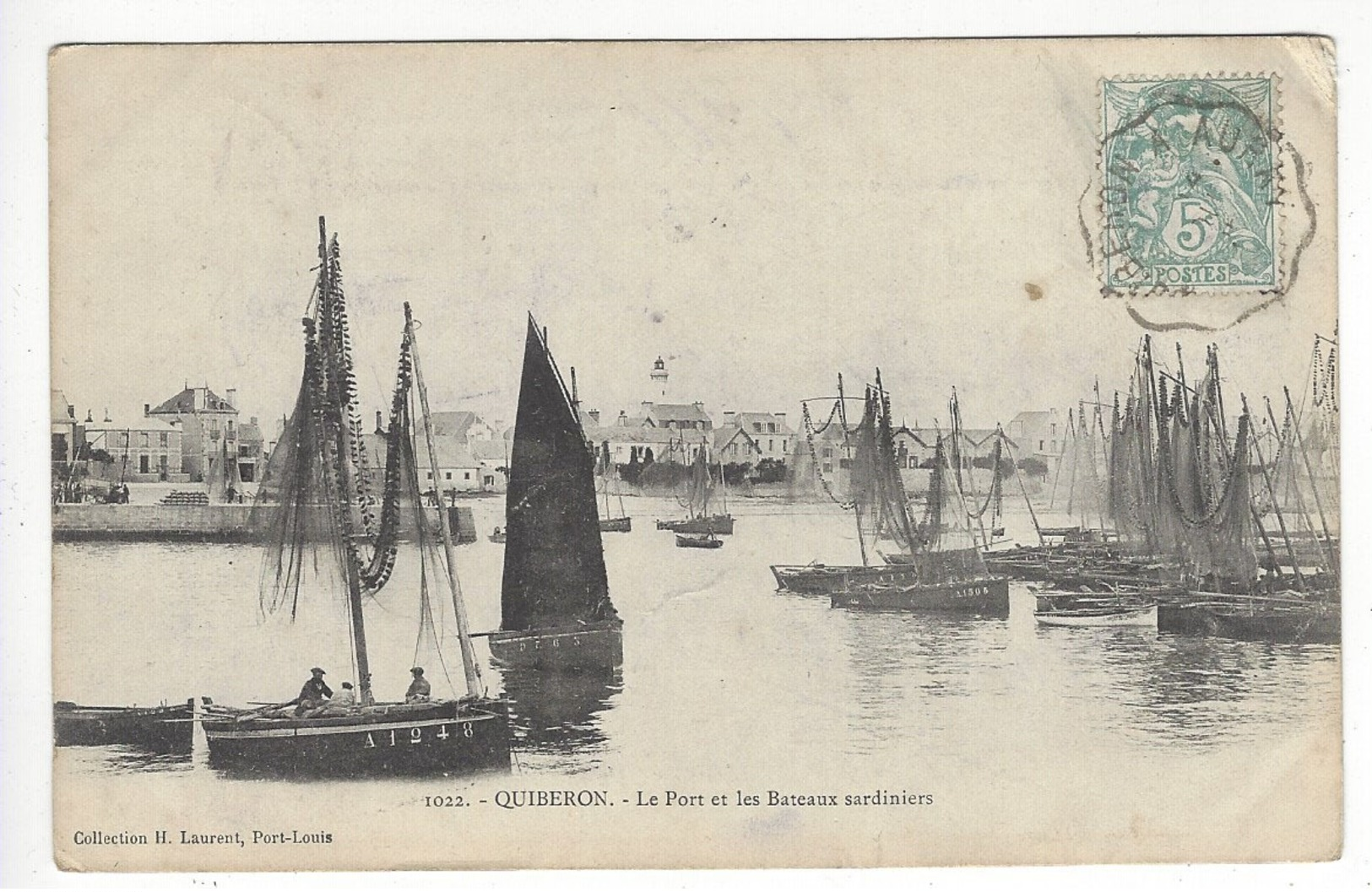 1022- QUIBERON.- Le Port Et Les Bateaux Sardiniers - Quiberon