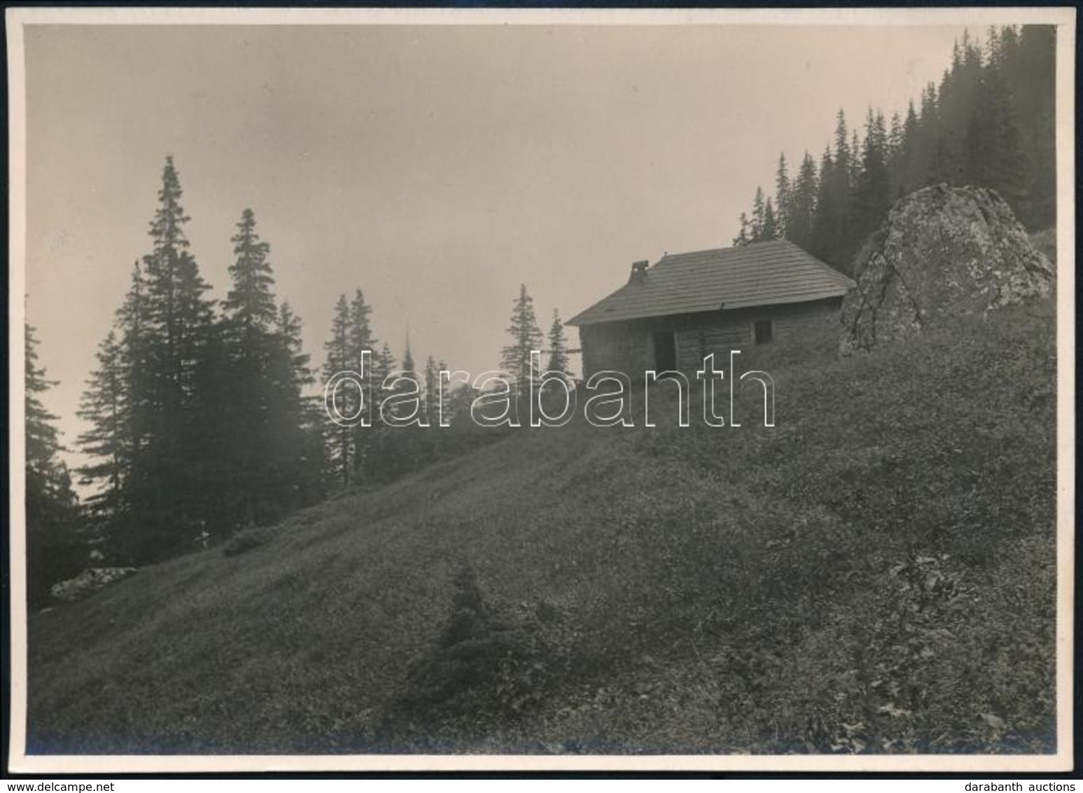 Cca 1910 Bucsecs, Menedékház A Malajesti-völgyben, Erdélyi Mór Felvétele, Hátulján Feliratozva, 11,5×16 Cm /
Cca 1910 Mu - Sonstige & Ohne Zuordnung