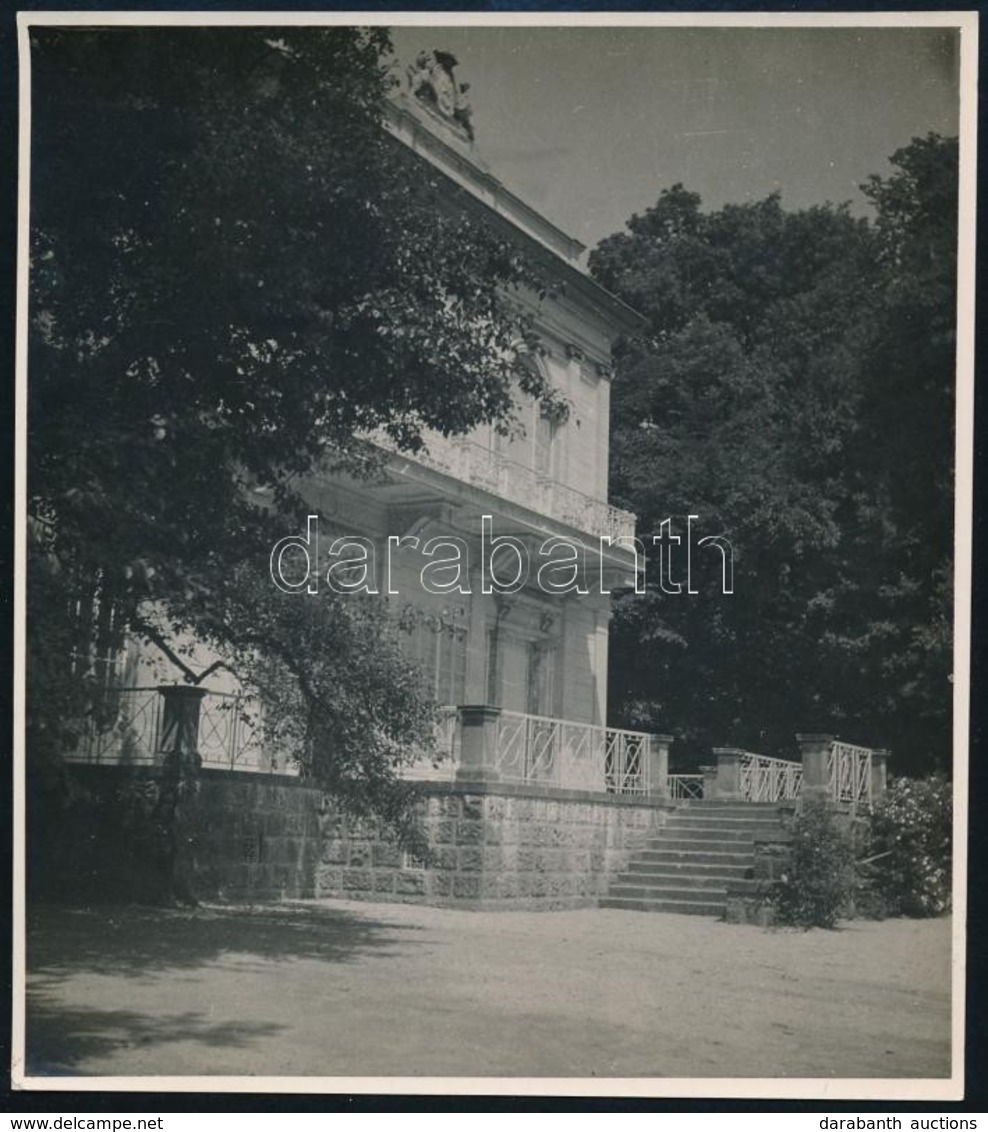 Cca 1940 Nagykovácsi, Teleki-Tisza Kastély, Fotó, Hátulján Feliratozva, 14×12 Cm - Sonstige & Ohne Zuordnung