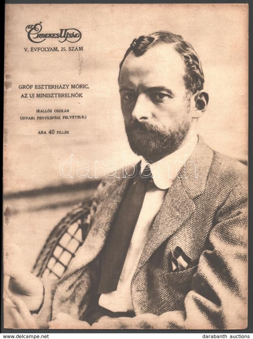 1917. Június 24. Az Érdekes Újság V. évfolyam 25. Száma, Benne Több Katonai Fotó Az I. Vh. Szereplőiről, Eseményeiről, F - Autres & Non Classés