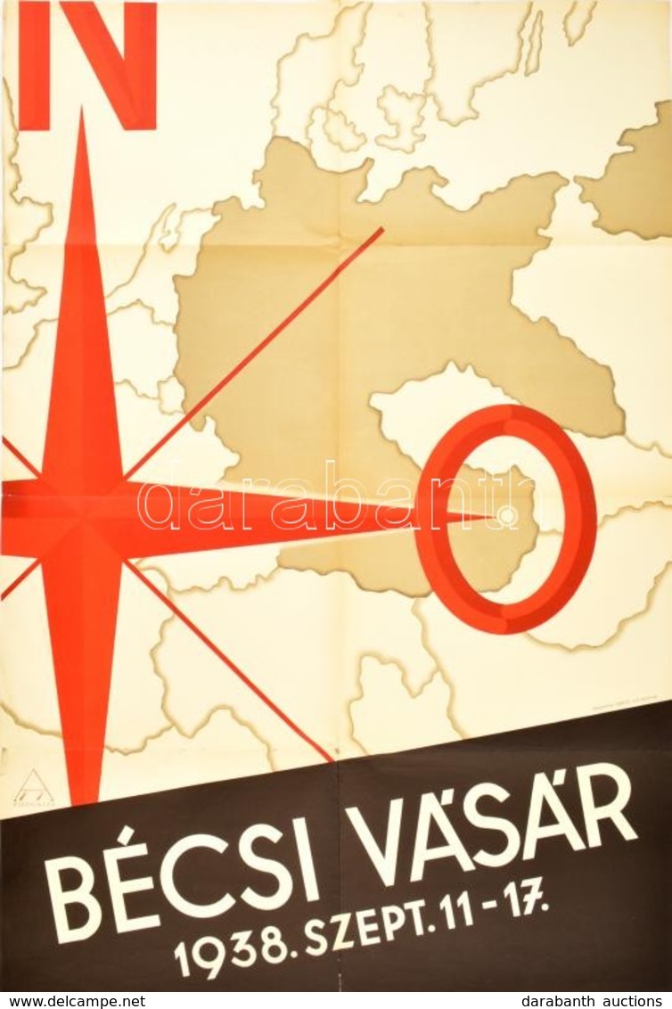 1938 August Fischinger (1887-1958): Bécsi Vásár, Plakát, 1938. Szept. 11-17. Wien, Waldheim-Eberle A.G., Kis Szakadással - Autres & Non Classés