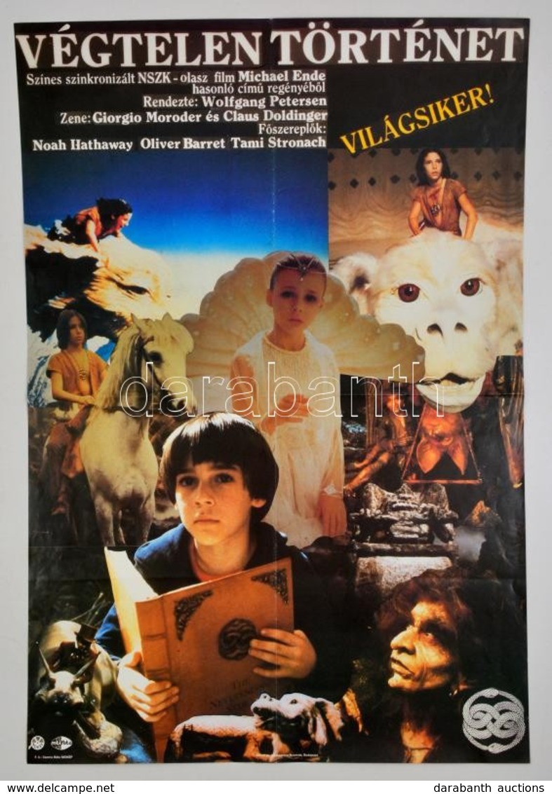 Cca 1986 Végtelen Történet, NSZK-olasz Filmplakát, Hajtott, 80×60 Cm - Sonstige & Ohne Zuordnung