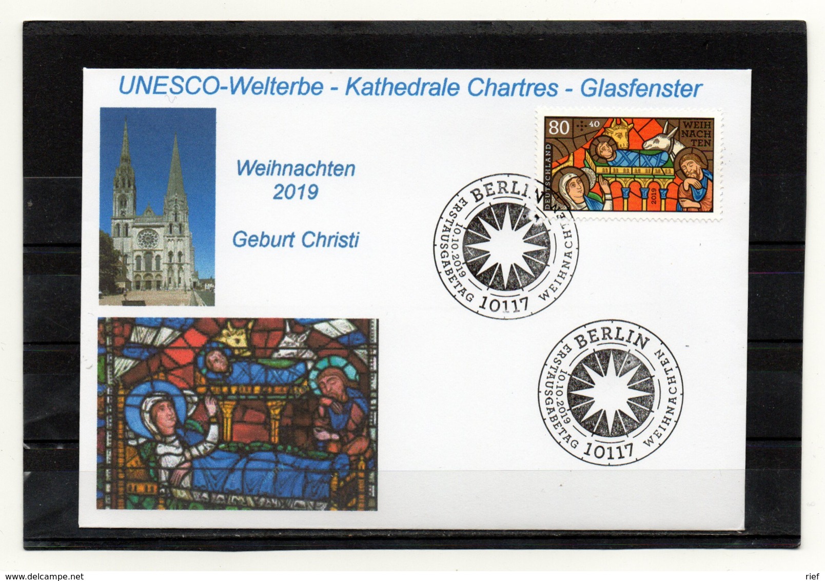 BRD, 2019, FDC Mit Weihnachtsmarke, Stempel Berlin - Andere & Zonder Classificatie