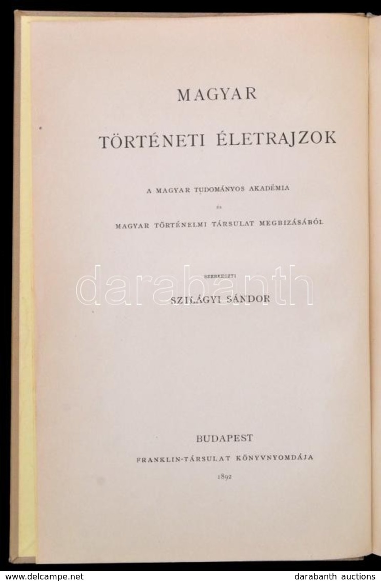 Pór Antal: Nagy Lajos. I-II. Kötet. (Egyben.) Magyar Történeti Életrajzok. Szerk.: Szilágyi Sándor. Bp.,1892, Franklin-T - Ohne Zuordnung