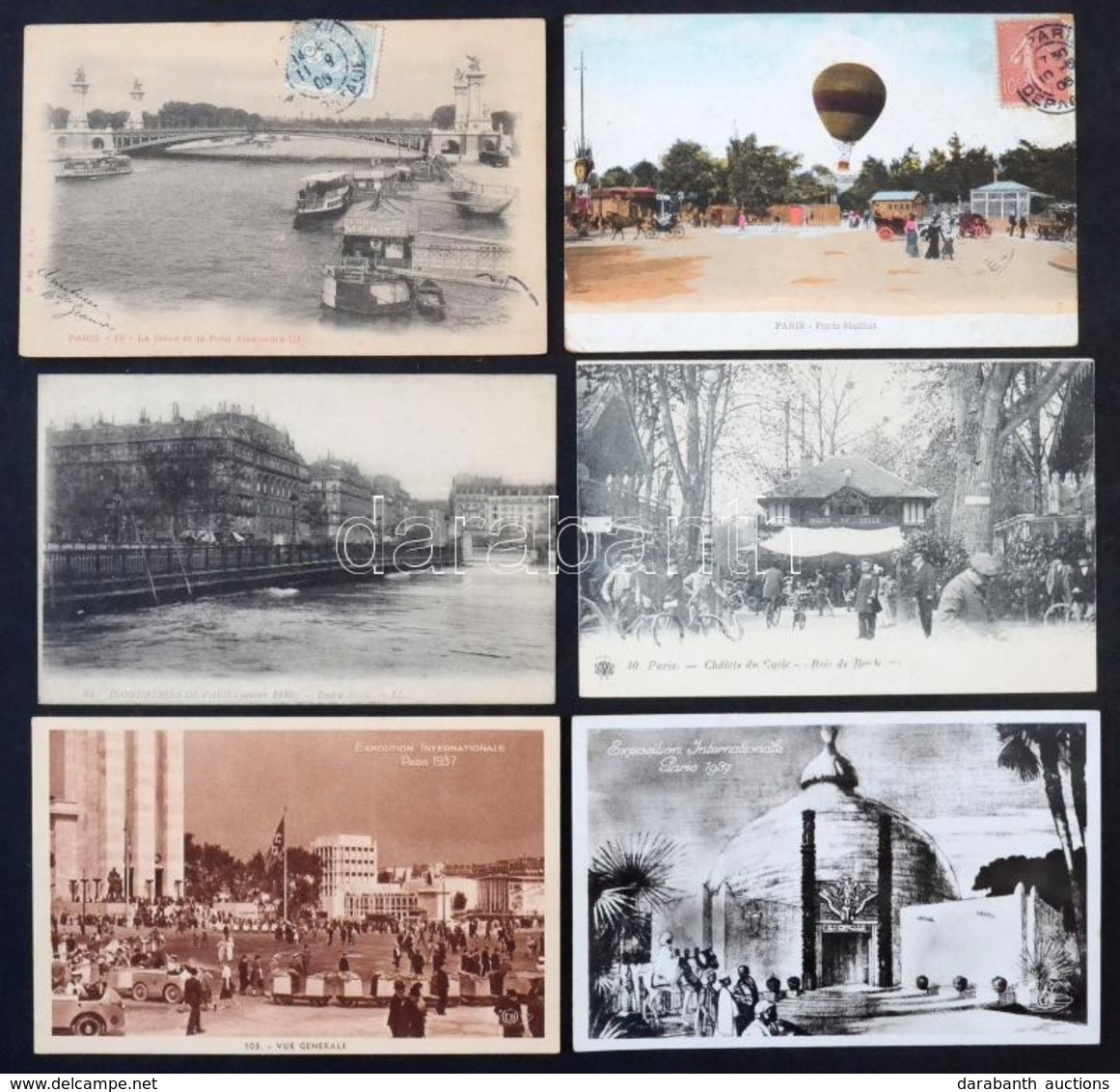 ** * Kb. 1200 Db RÉGI Francia Képeslap Dobozban: Csak Párizs. Vegyes Minőség / Cca. 1200 Pre-1950 French Postcards In A  - Non Classés