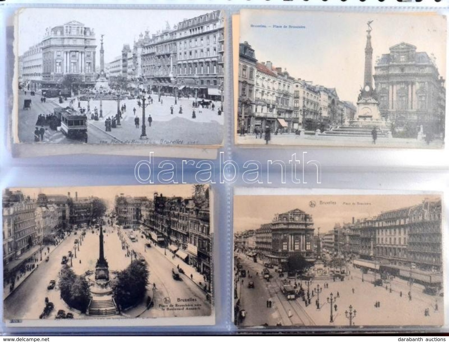 ** * Kb. 1000 Db 1950-előtti Belga Képeslap 4 Albumban Dobozban. Vegyes Minőség / Cca. 1000 Pre-1950 Belgian Postcards I - Ohne Zuordnung