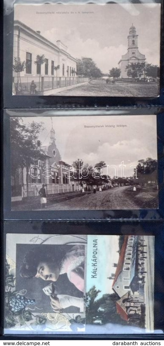 ** * 28 Db RÉGI Magyar Városképes Lap Albumban: Eger és Környéke / 28 Pre-1945 Hungarian Town-view Postcards In Album: E - Ohne Zuordnung