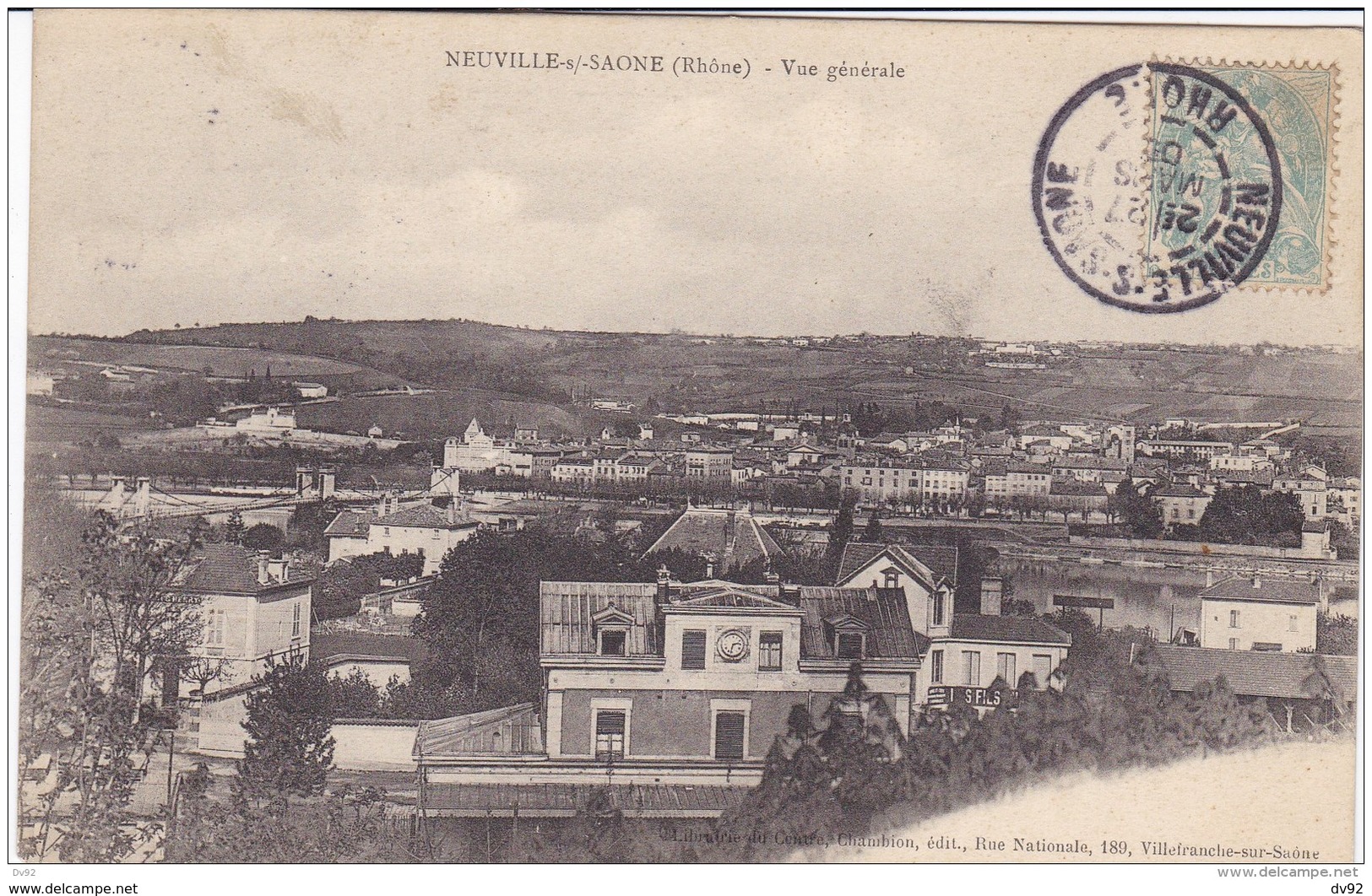 RHONE NEUVILLE SUR SAONE VUE GENERALE - Neuville Sur Saone