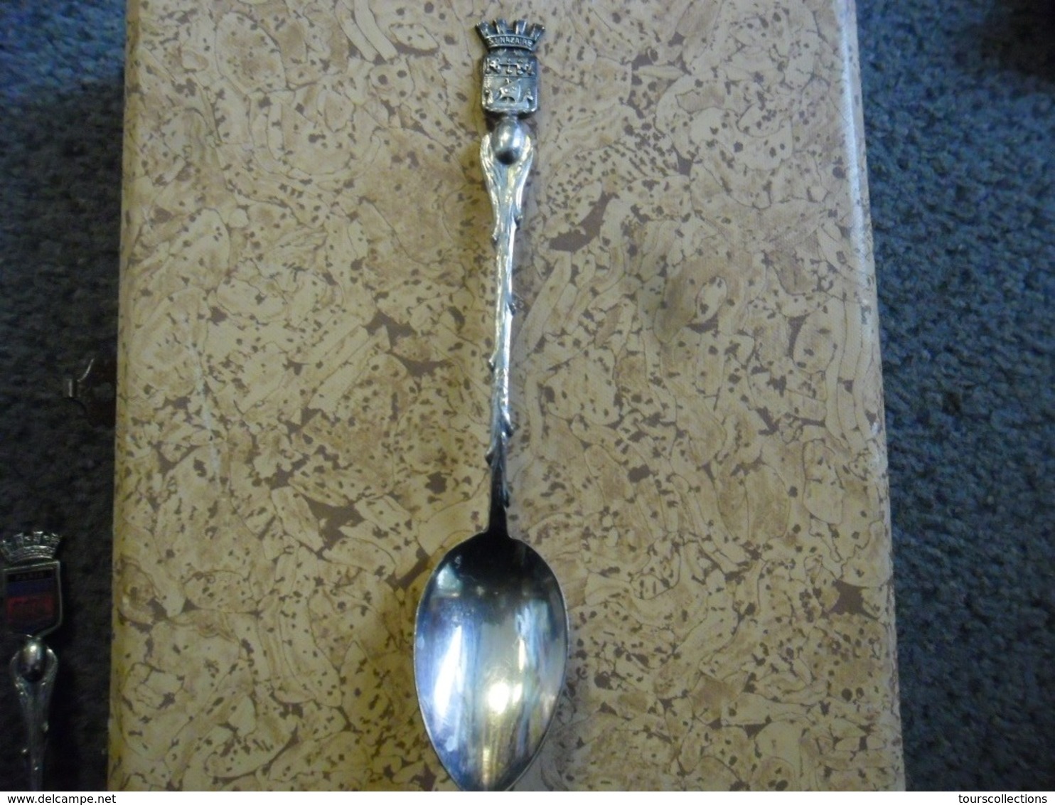 CUILLERE 12,5 Cm En  Métal Argenté De SAINT NAZAIRE (44) - Spoons