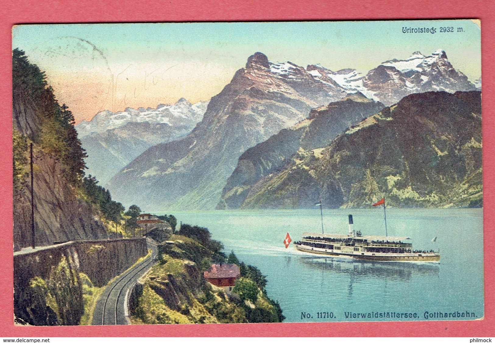 Suisse - Urirotsteck 2932 M - Vierwaldstattersee - Gotthardbahn - Canton De Schwytz - Obl Goldau 1908 - Schwytz