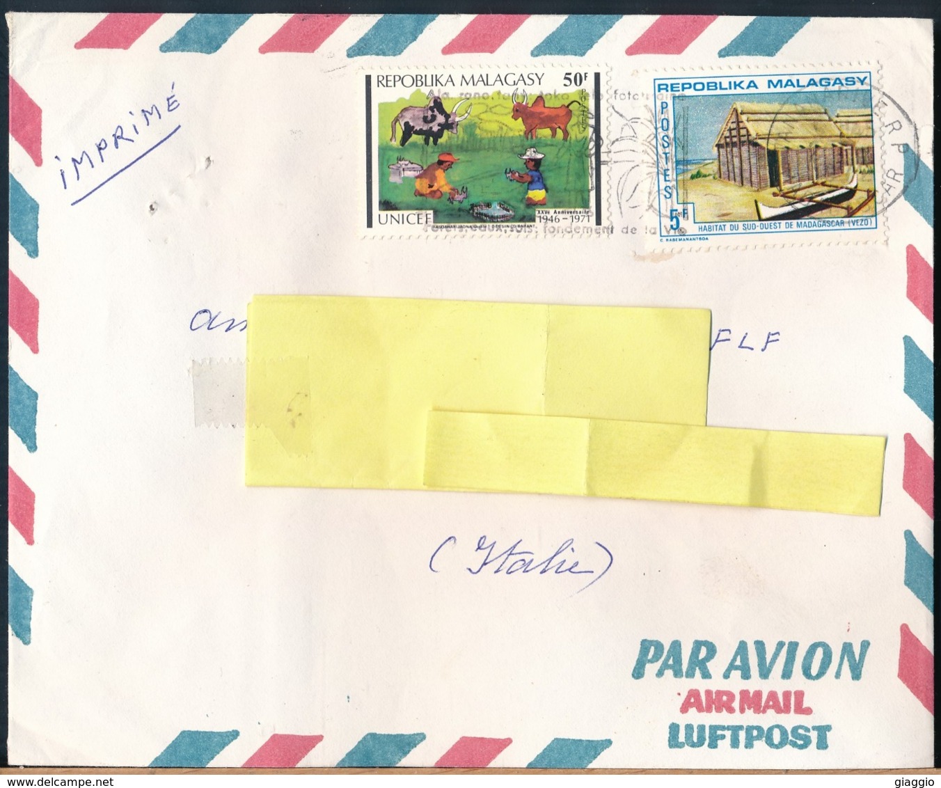 °°° POSTAL HISTORY MADAGASCAR - 1972 °°° - Madagascar (1960-...)