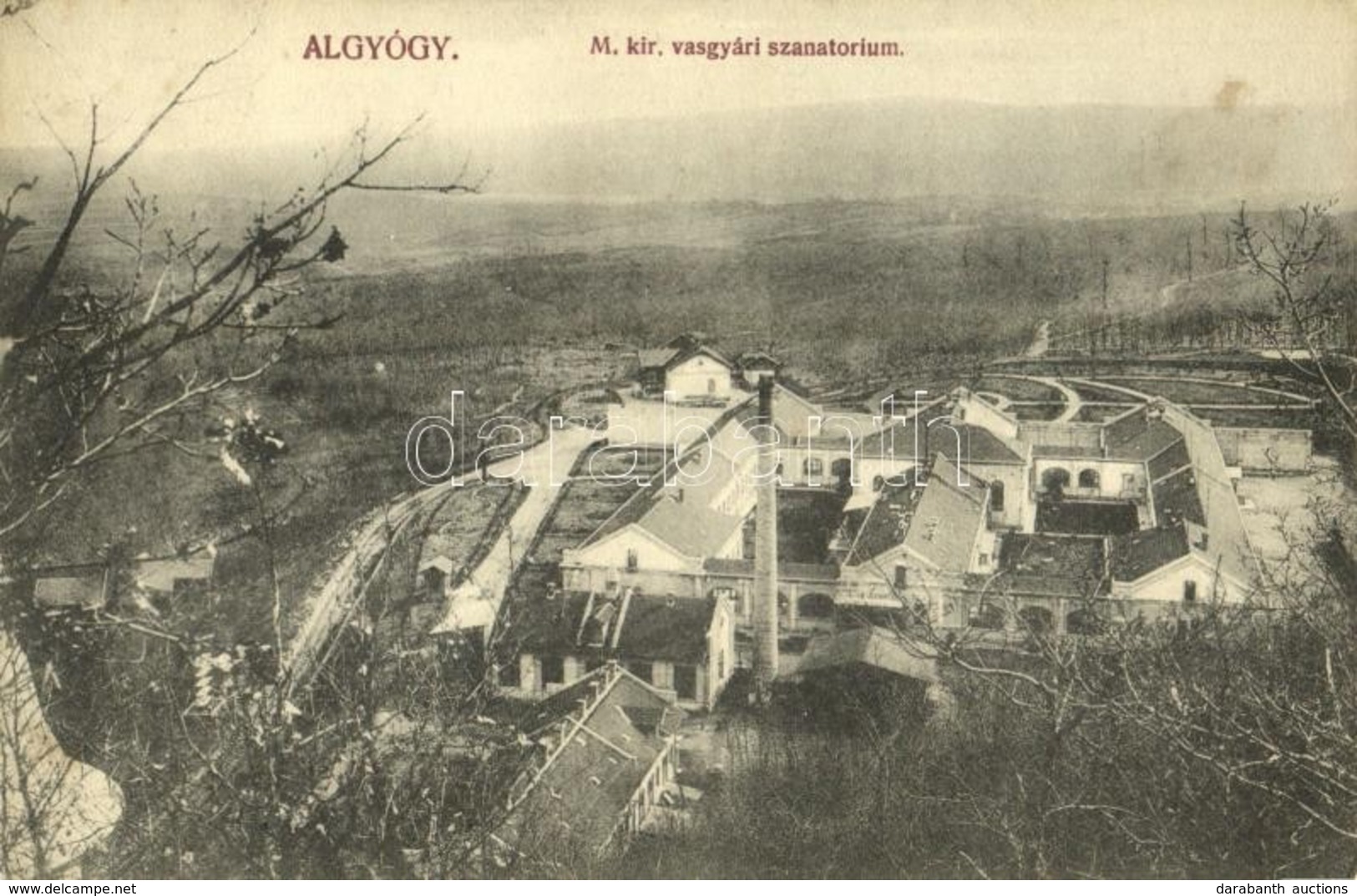 T2 1913 Algyógy, Geoagiu; M. Kir. Vasgyári Szanatórium. Adler Fényirda / Sanatorium Of The Iron Works - Ohne Zuordnung