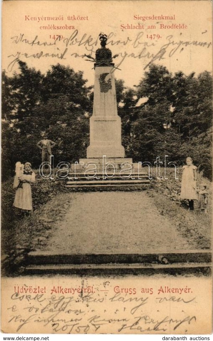 T2 1904 Alkenyér, Zsibotalkenyér, Unterbrodsdorf, Sibot; Kenyérmezői ütközet Emlékszobra / Siegesdenkmal Schlact Am Brod - Non Classificati