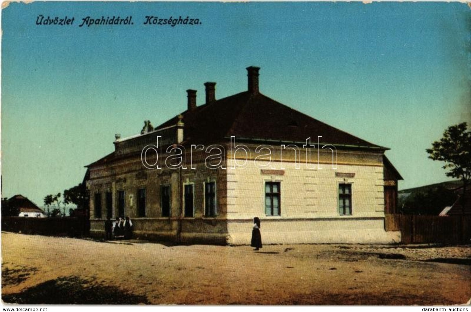 ** T2 Apahida, Bruckendorf; Községháza. Maksay Fényképésztől / Town Hall - Ohne Zuordnung