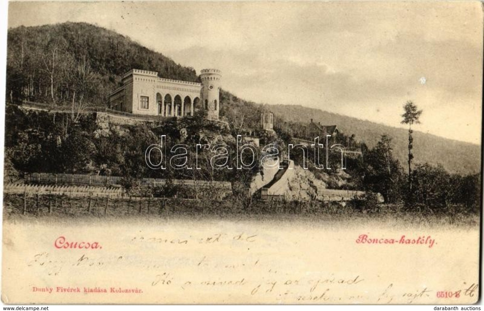 T2 1900 Csucsa, Ciucea; Boncza Kastély. Dunky Fivérek Kiadása / Castle - Non Classés