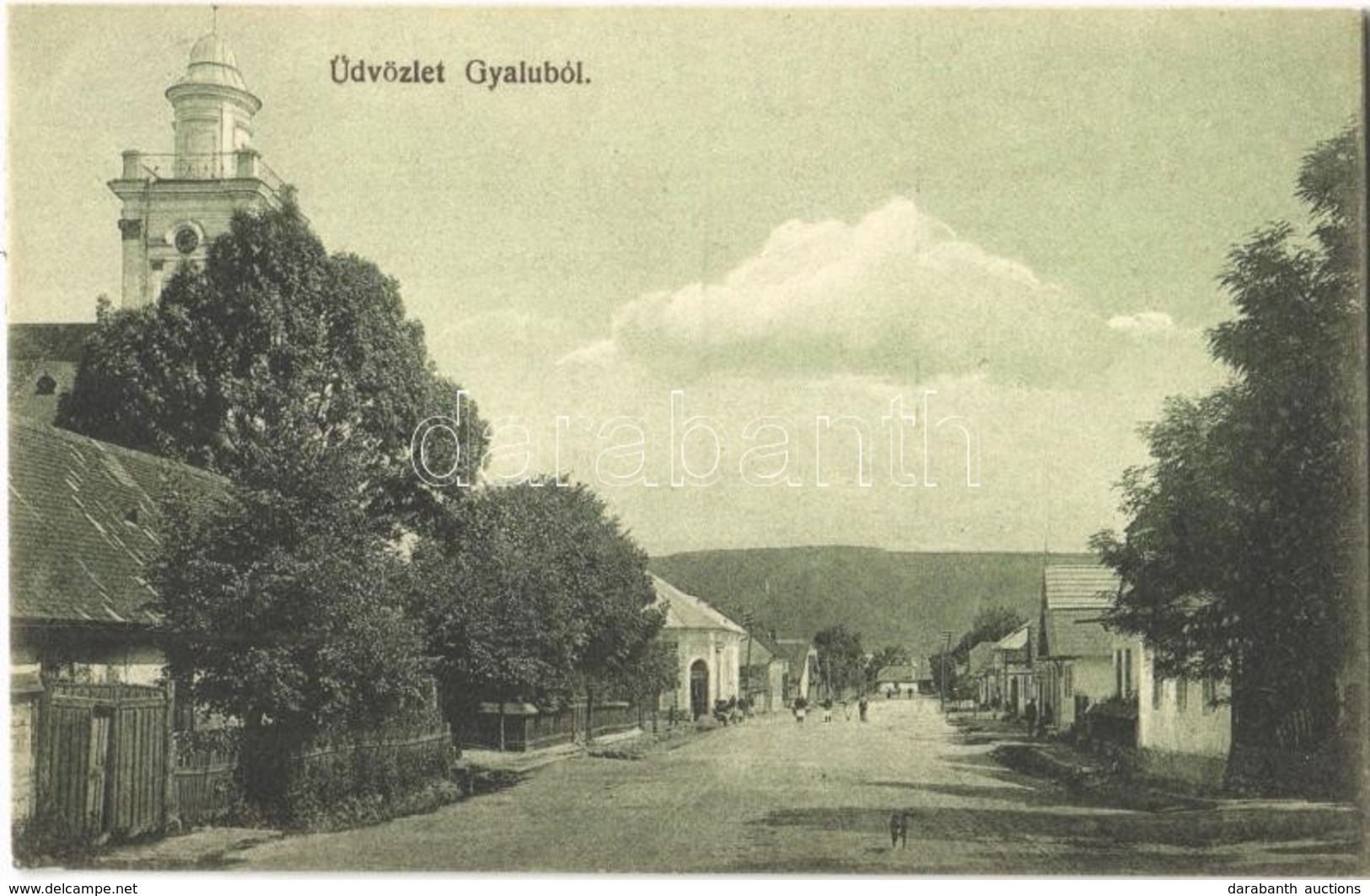 T2 1915 Gyalu, Gilau; Fő Utca, Templom. Betegh Márton Kiadása / Main Street, Church - Non Classés