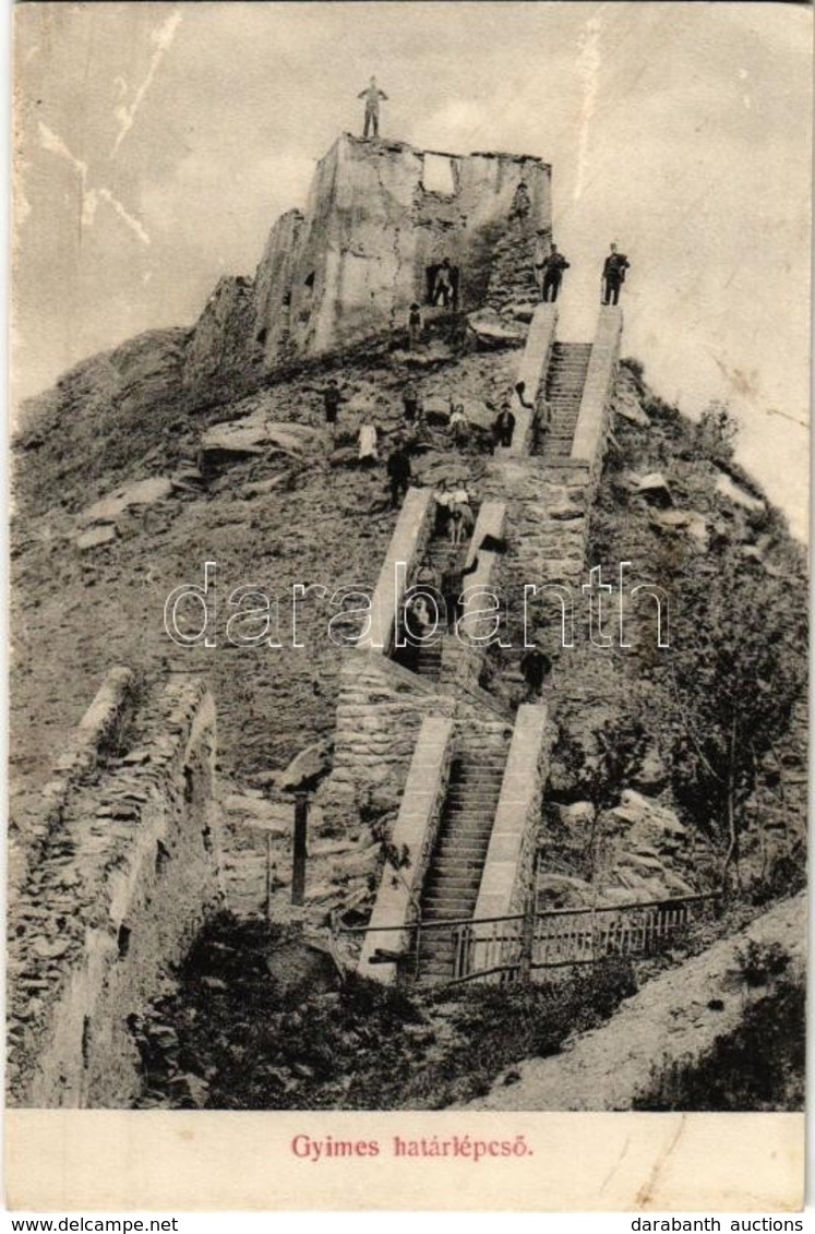 * T2 Gyimesbükk, Ghimes-Faget (Gyimes, Ghimes); Határszéli Lépcsők és A Rákóczi Vár. Szvoboda József Kiadása / Stairs By - Ohne Zuordnung