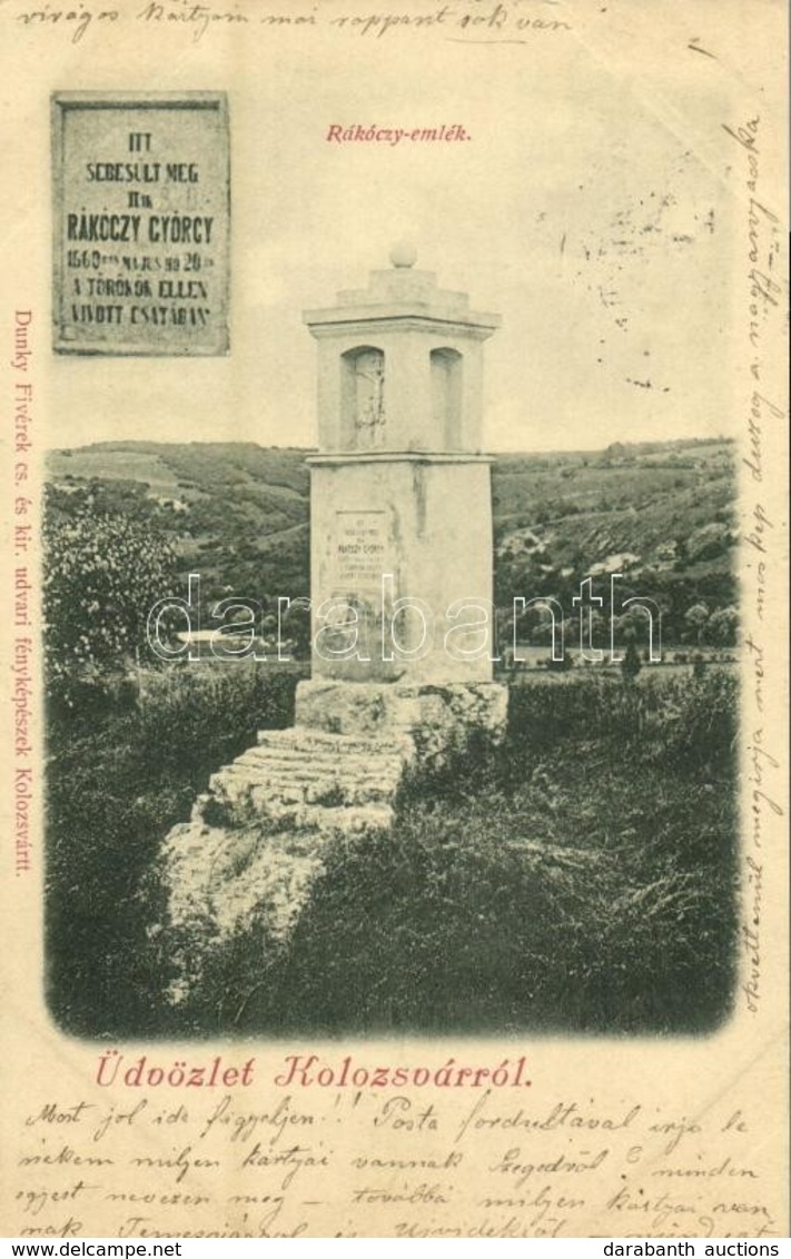 T2 1900 Kolozsvár, Cluj; Rákóczy Emlék. Dunky Fivérek Fényképészek Kiadása / Monument - Non Classés