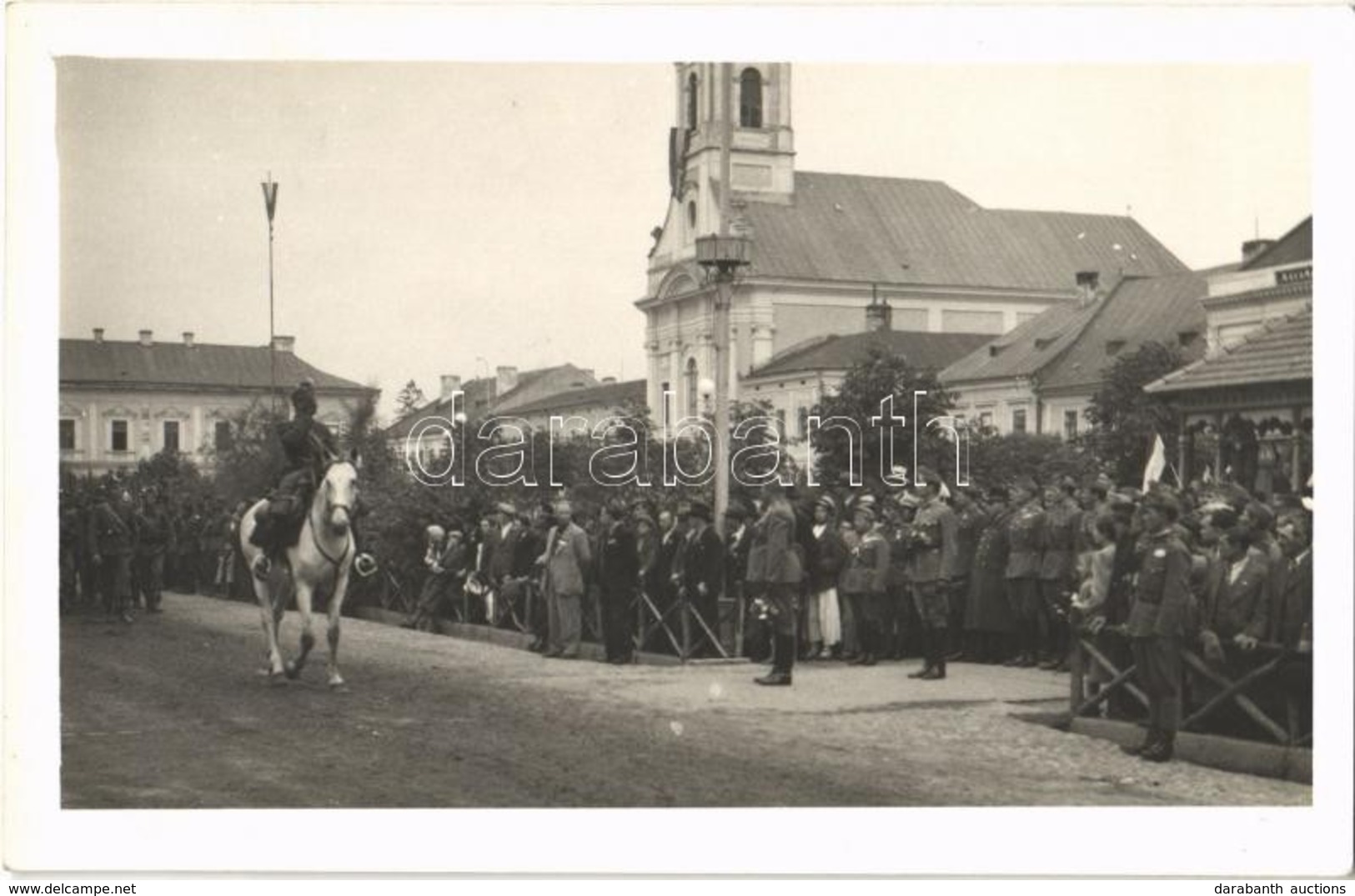 * T1/T2 1940 Máramarossziget, Sighetu Marmatiei; Bevonulás / Entry Of The Hungarian Troops. Photo - Non Classés