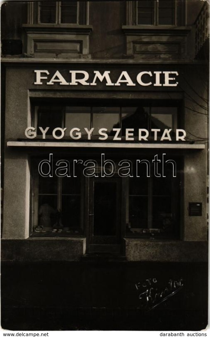 ** T2 Marosvásárhely, Targu Mures; Sas (Kovács) Gyógyszertár / Farmacie / Pharmacy. Foto Kántor, Photo - Ohne Zuordnung