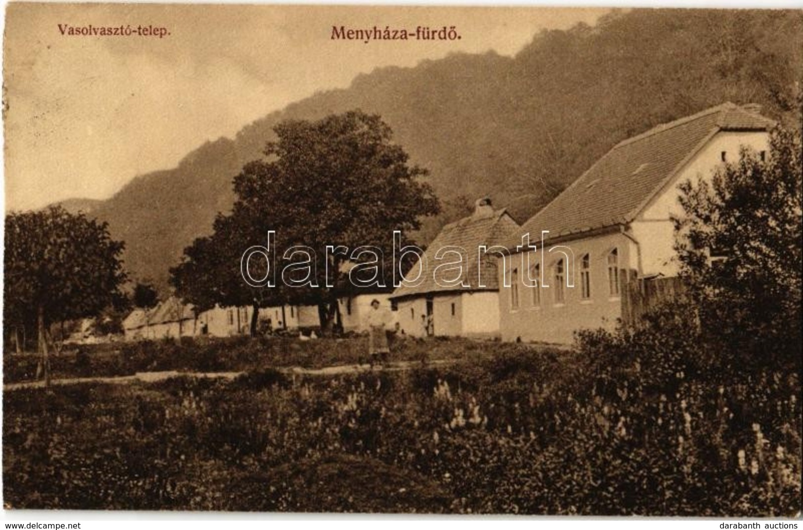 T2 1910 Menyháza, Moneasa; Vasolvasztó Telep. Fái Károly Kiadása / Colony Of The Iron Works - Non Classés